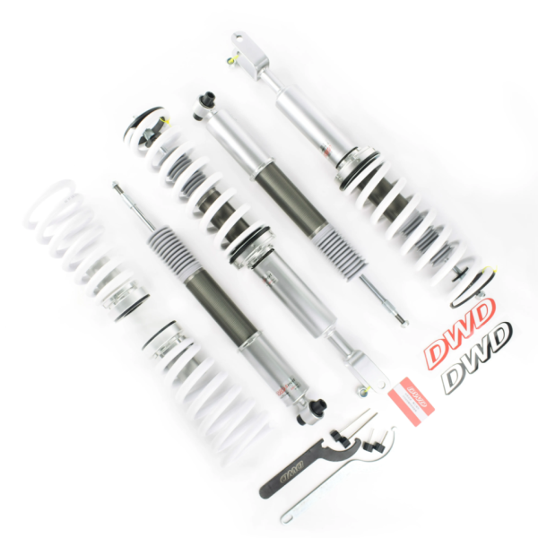 Винтовая подвеска (койловеры) Jaguar XF X260 2015 + DWD с демпфером 32 положения.