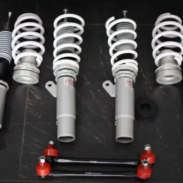 Винтовая подвеска (койловеры) Seat Leon 2nd Gen 1P 2005-2012 DWD с демпфером 32 положения + регулируемые стойки стабилизатора.